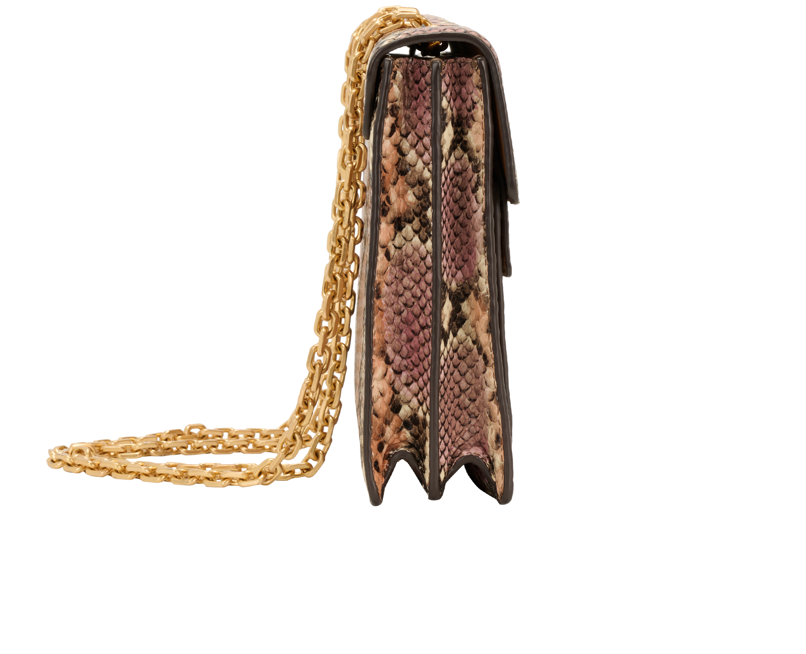 Gemini Link Shoulder Bag, &pound;150, Handbags, Pink, Leather, Side view